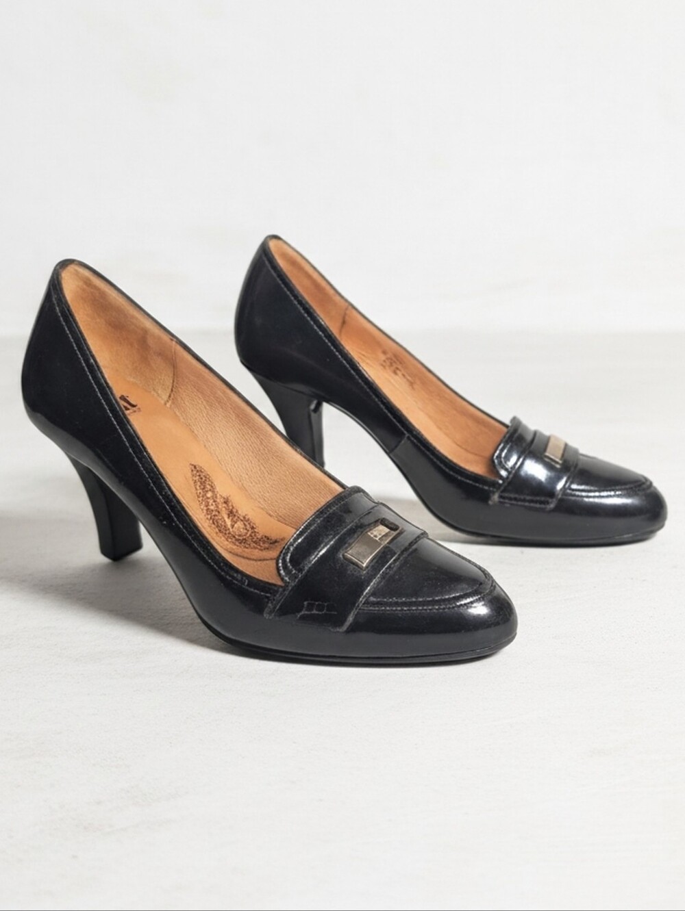 Sofft Black Patent Leather Career Pumps Size 7M - Picture 7 of 11